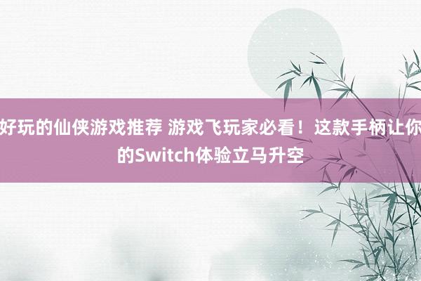 好玩的仙侠游戏推荐 游戏飞玩家必看！这款手柄让你的Switch体验立马升空